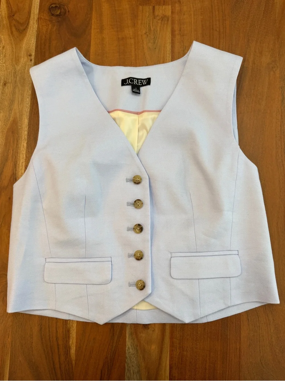 J. Crew Pale Blue Dress Vest